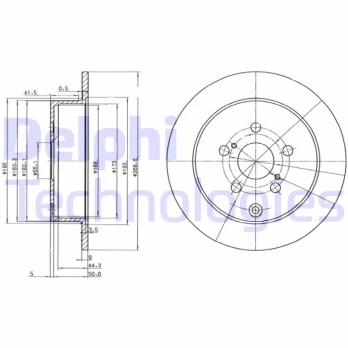 DELPHI BG3822 Brake Disc