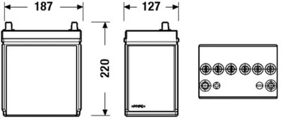 CENTRA CB357 Starterio akumuliatorius