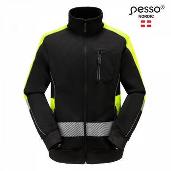 Džemperis FL06, black/geltona 3XL, Pesso