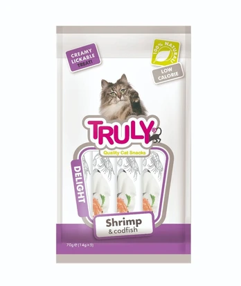 Truly - Cat Creamy Lickable Shrimp & Codfish 70g - (WP11377)