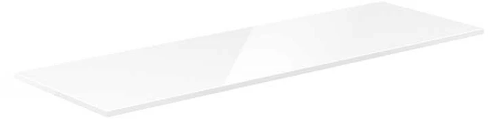 Mexen Uni vonios spintelės stalviršis, 140 cm, Baltas glossy