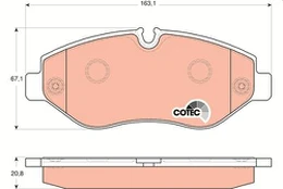 TRW GDB1698 Brake pad set