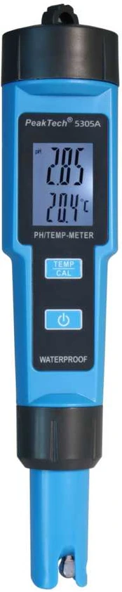 2 in 1 PH-Meter PeakTech® P 5305 A, skirtas PH / TEMP