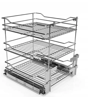 Cargo krepšys Prestige Mini, 3 lygiai, 60 Blum, sidabrinis
