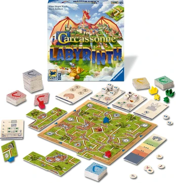 Ravensburger Carcassonne Labyrinth (ENG) lautapeli