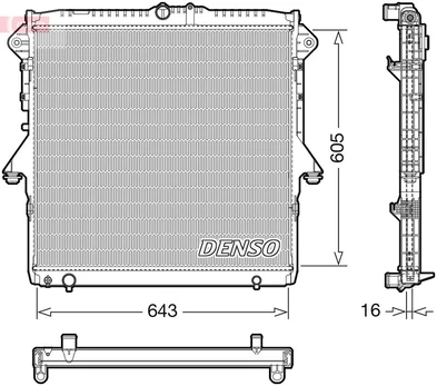 Radiatorius, variklio aušinimas DENSO DRM10118