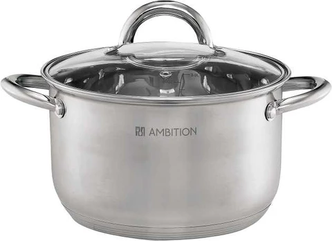 Puodas plieno su dangteliu Solar 18 cm 2,5 l AMBITION