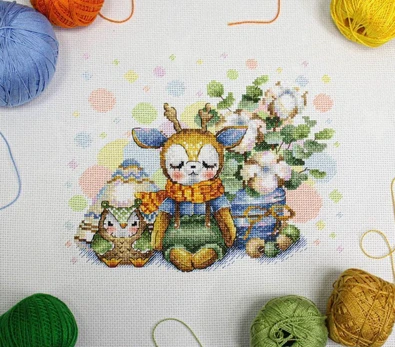 Cross-stitch kit "Favorite toy" SNV-834