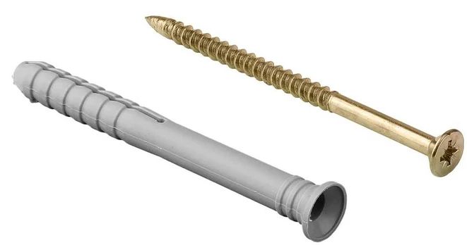 Wadfow dowel 8x80mm+screw 4.8x83mm, set of 10