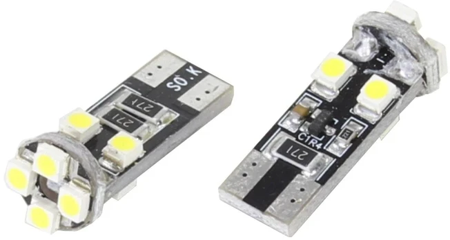 Other 12 V T10 lemputė be pagrindo, 8 vnt. LED