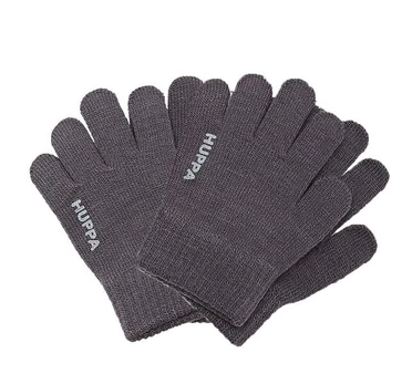 Huppa Megztos pirštinės LEVI 2, dark gray/ dark gray