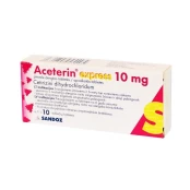 ACETERIN EXPRESS 10 mg plėvele dengtos tabletės N10 kaina