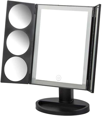 LED makiažo veidrodėlis