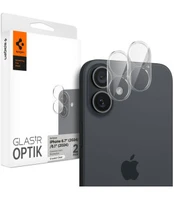 Spigen OSŁONA APARATU SPIGEN OPTIK GLAS.TR CAMERA PROTECTOR 2-PACK IPHONE 16 / 16 PLUS CRYSTAL CLEAR