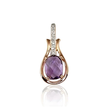 Diamond Sky Jewelry Auksinis pakabukas su deimantais Diamond Sky "Grace"
