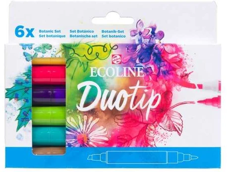 EcoLine Ecoline Duotip marker set Botanic* | 6 colours