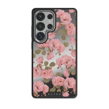 Desert Rose - Samsung Galaxy S25 Ultra Case, Elite Mirror Dark (Magnetic) / Silver