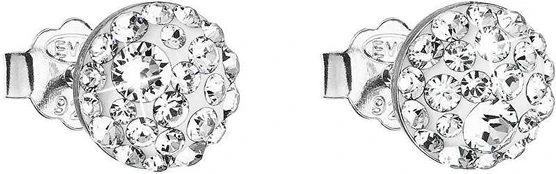 Evolution Group Earrings with clear crystals 31136.1