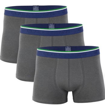 Bambukiniai apatiniai vyrams Clark Crown 1015 Bamboo Boxershort hipster, pilki