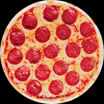 Mustard - Pizza Mouse Mat - Vibrant, Realistic Pizza Print
