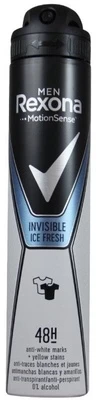 Purškiamas dezodorantas Invisible Ice Fresh Men Rexona, 200 ml kaina
