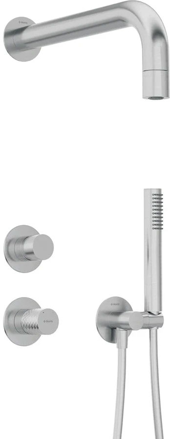 Shower set for concealed installation