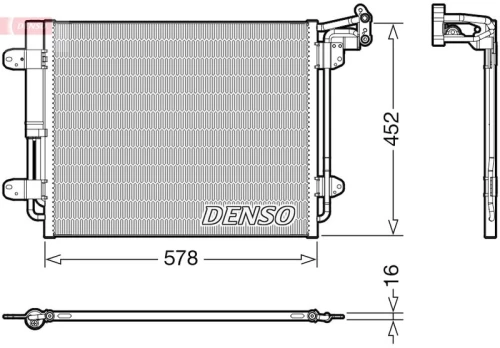 DENSO DCN32067 Air conditioning condenser