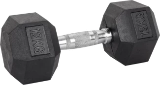 Šešiakampis hantelis inSPORTline HEX 12kg kaina