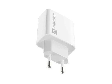 NATEC USB CHARGER RIBERA USB-A+USB-C 20W PD WHITE