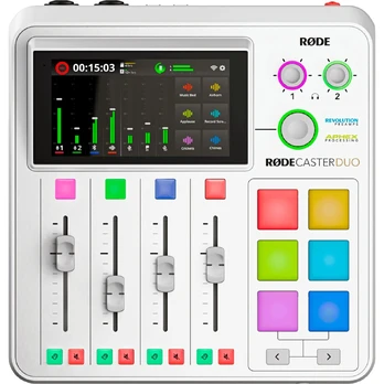 Rode RodeCaster DUO - Audio Production Studio - Baltas Edition
