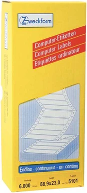 Avery Zweckform Avery Mailing Labels 88,9x23mm, 6000 pc(s)