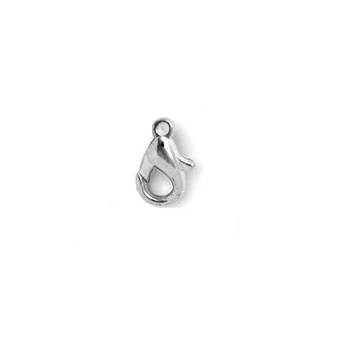 Užsegimas vėriniams 12x6 mm, spalva sidabro