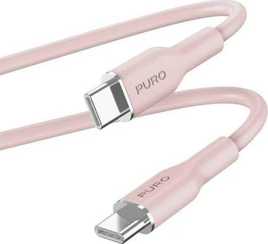 Cable Puro Soft USB-C/USB-C 1.5m, Pink