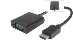AV PremiumCord HDMI adapteris – D-Sub (VGA) juodas