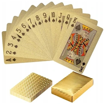 AUKSINĖS POKERIO ŽAIDIMO KORTELĖS