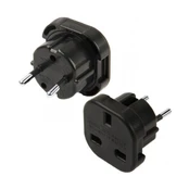 Įkrovimo adapteris UK-EUR juodas kaina