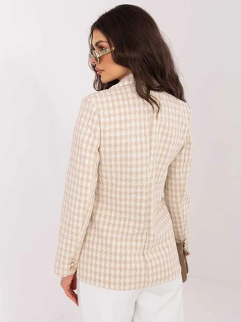 Italy Moda Marynarka-MI-MA-C033.55-smėlio spalva