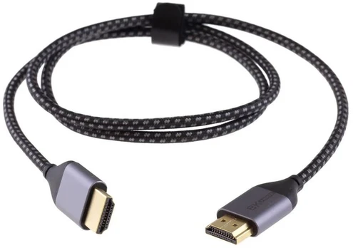 Mercodan HDMI 2.1 kabelis, 2,0m, 8K@60Hz, 48Gbps, HDMI: Han -