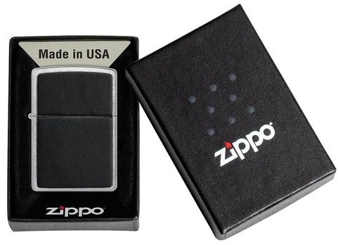 Žiebtuvėlis Zippo 46778 Black Leather Emblem