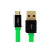 AVACOM MIC-120G USB CABLE - MICRO USB, 120CM, GREEN kaina