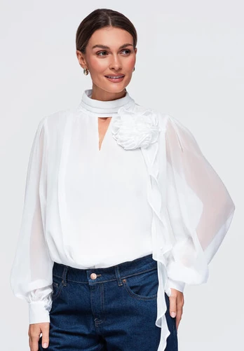 Palaidinė moterims Ombre OW-TS-E0085, balta