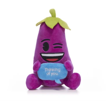 7" Aubergine Emoji Plush Gift