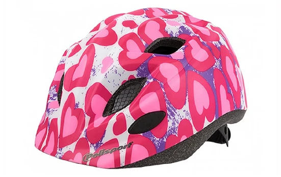 Šalmas dviratininkui Polisport Premium Glitter Heart