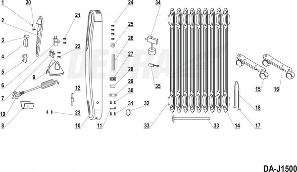 Dedra Termostat 16a