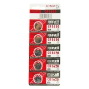 Baterijos MAXELL LITIO CR1620 3V 5 vnt kaina