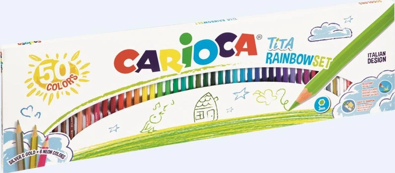 Carioca Tita pieštulio adatos 50 spalvų