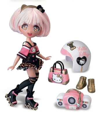 Famosa Hello Kitty Golden Diva Roller Manga doll