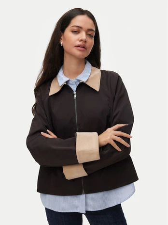 Vero Moda Demisezoninė striukė Vicky 10347720 Ruda Relaxed Fit