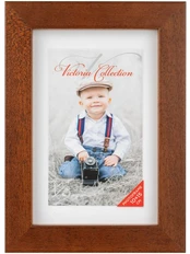 Cubo photo frame 10x15, brown | 21390 kaina