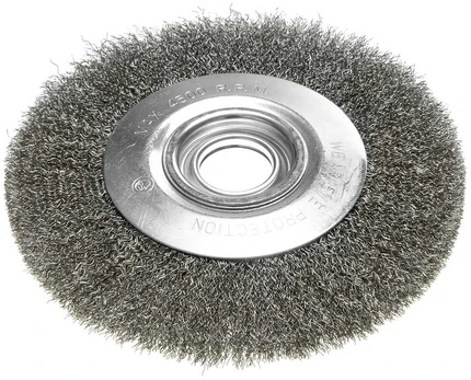 Graphite Vielinis diskinis šepetys 200 x 32 mm, gofruota viela, plienas